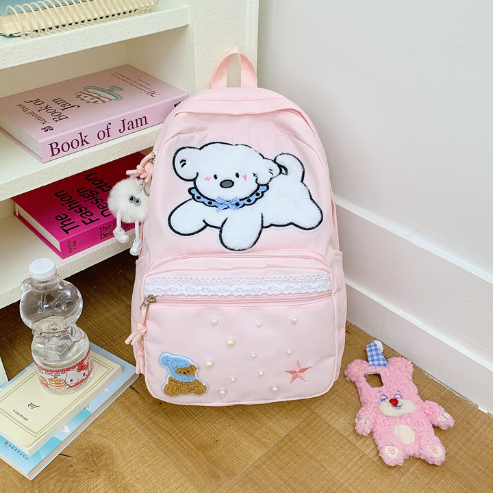 Cute Cartoon Character Print Backpack Kalsten