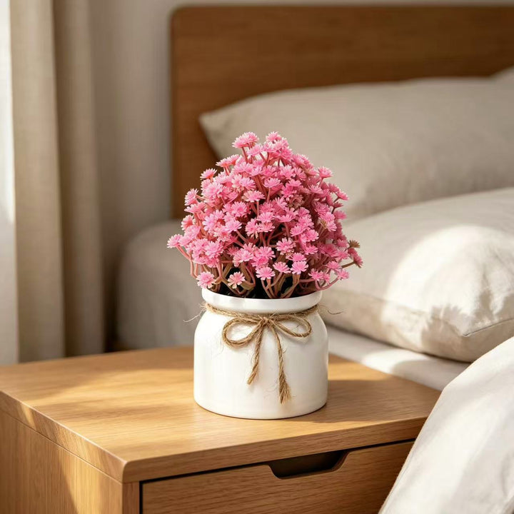 Elegant Artificial Flower Pot Arrangement for Home Decor
