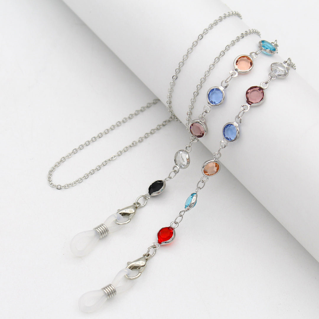 Multicolor Gemstone Eyewear Chain Kalsten