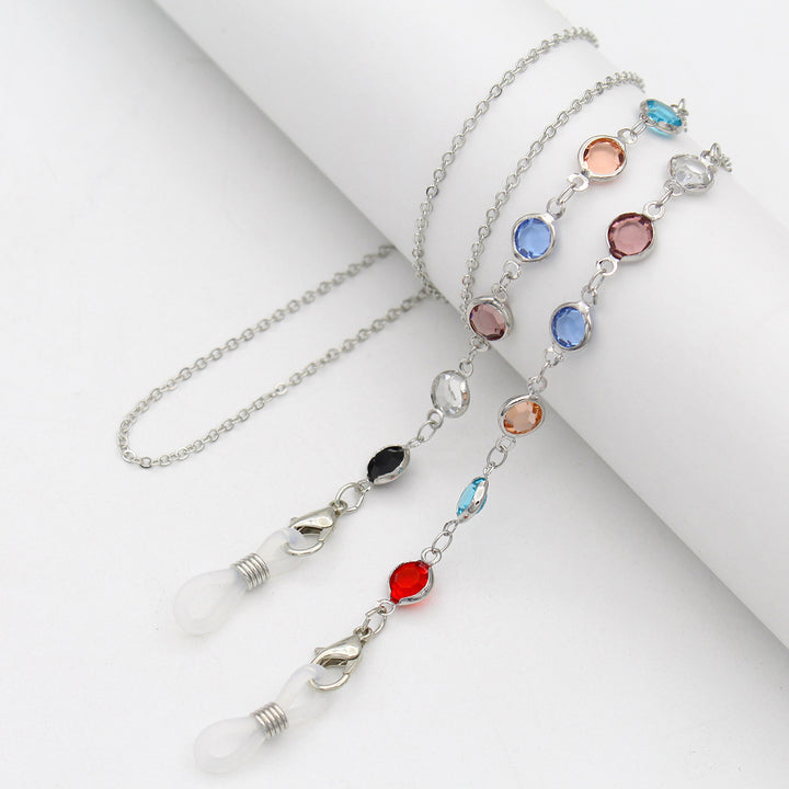 Multicolor Gemstone Eyewear Chain Kalsten