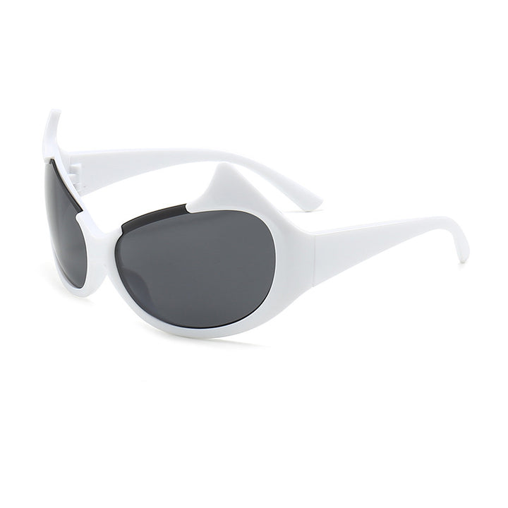 Women's extravagant fashionable sunglasses with striking curved frames Kalsten