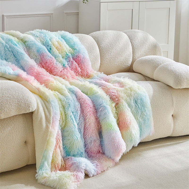 Luxurious Faux Fur Throw Blanket Kalsten