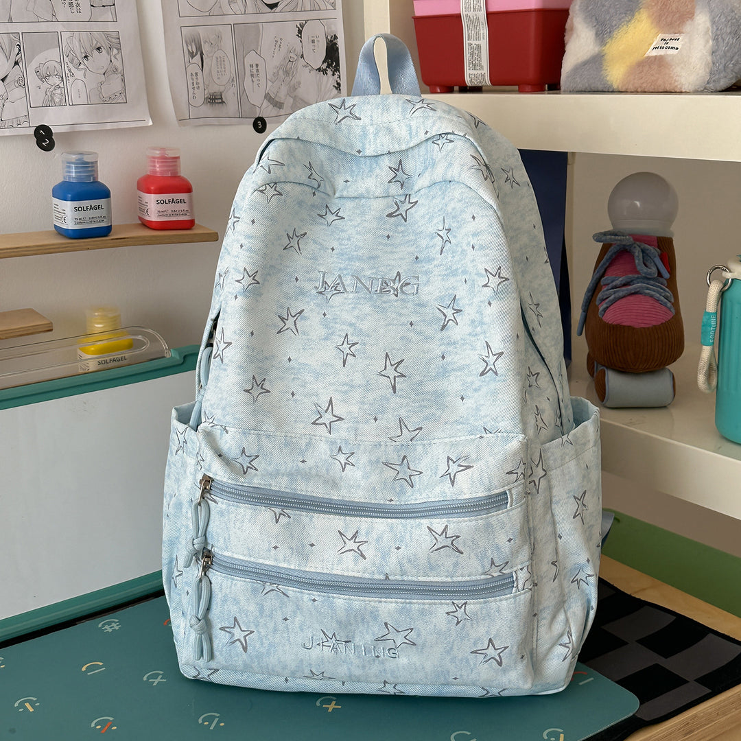 Star-Patterned School Backpack Kalsten