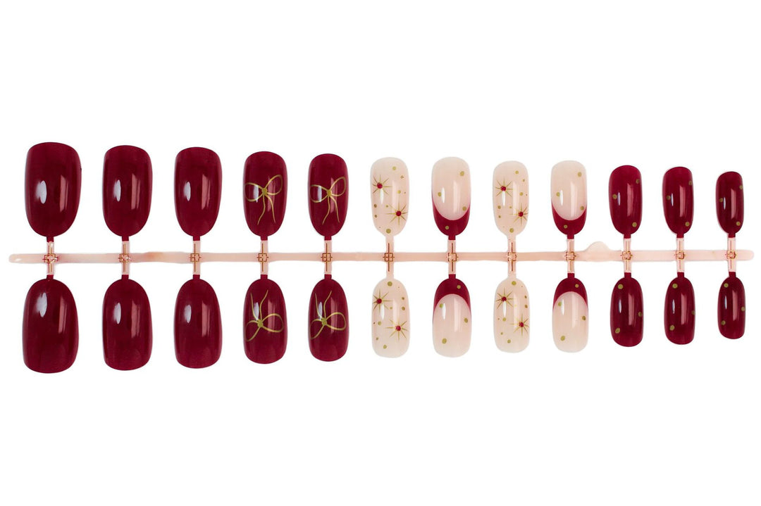 Nail set with luxurious embellishments and modern designs Kalsten