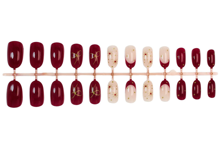 Nail set with luxurious embellishments and modern designs Kalsten