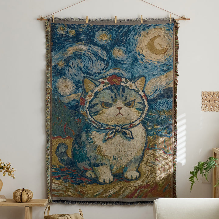 Artistic Woven Tapestry Throw
