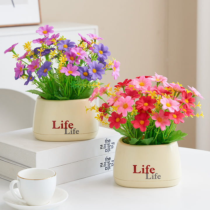 Lifelike Decorative Floral Arrangement