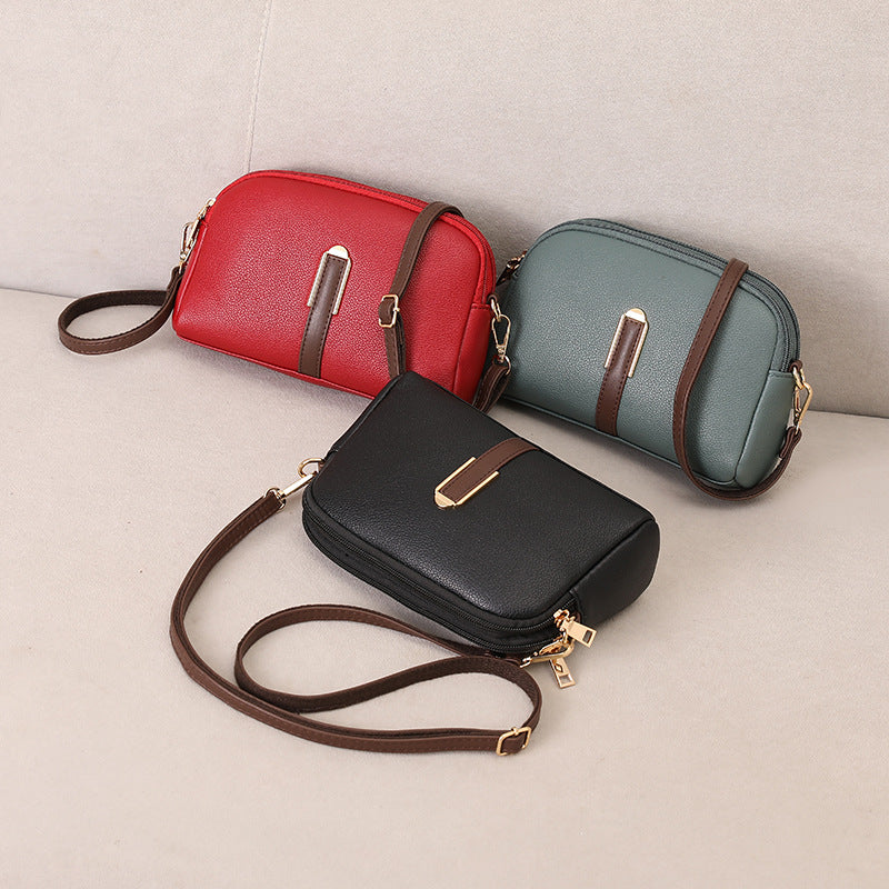 Elegant Multi-Pocket Crossbody Handbag