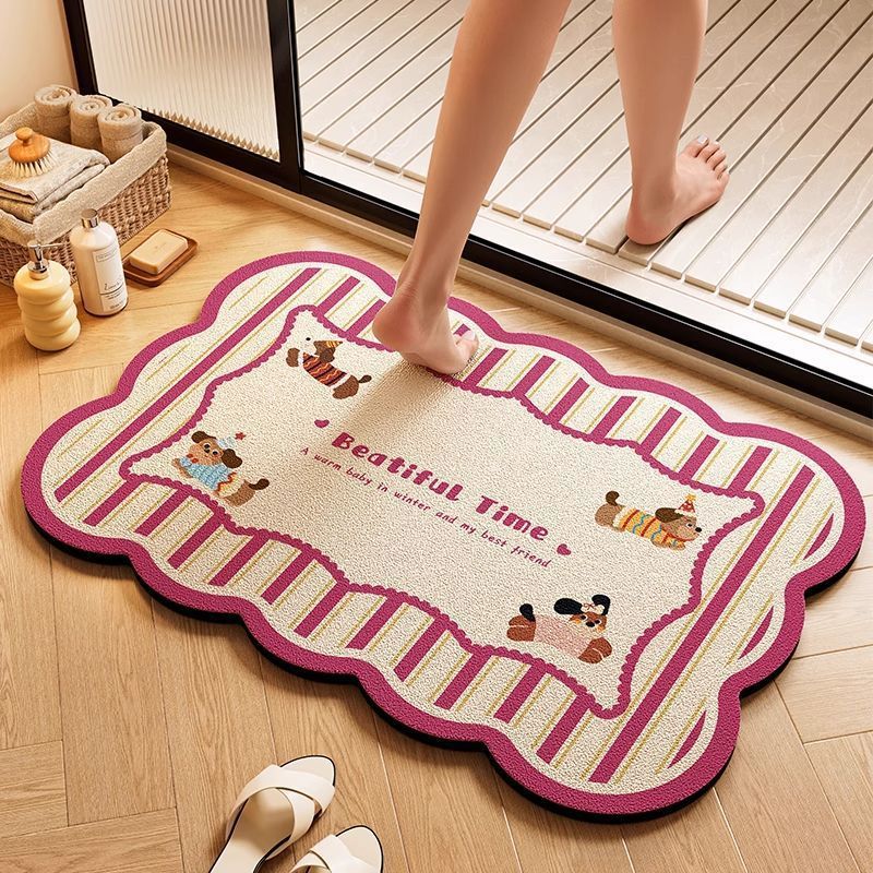 Cloud-Shaped Playful Bath Mat