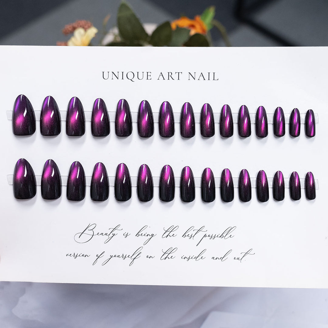 Premium Glossy Press-On Nail Set