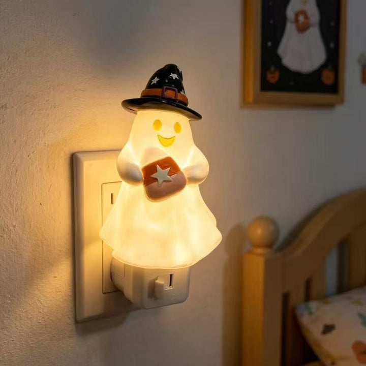 Whimsical Ghost Night Light Figurine Kalsten