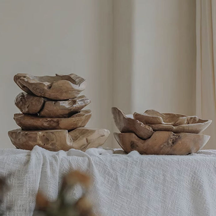Natural Wood Decorative Bowl