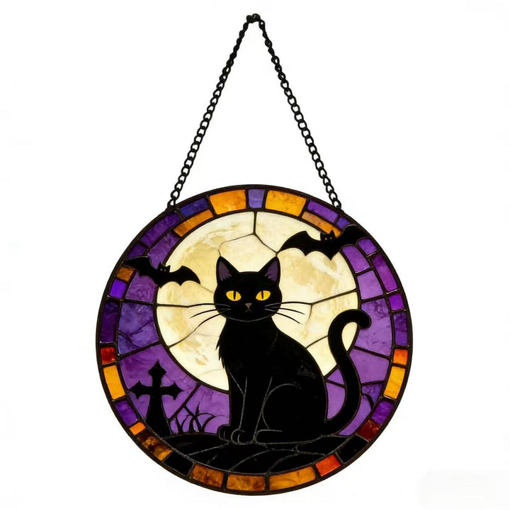 Decorative Skull Stained Glass Wall Art Kalsten