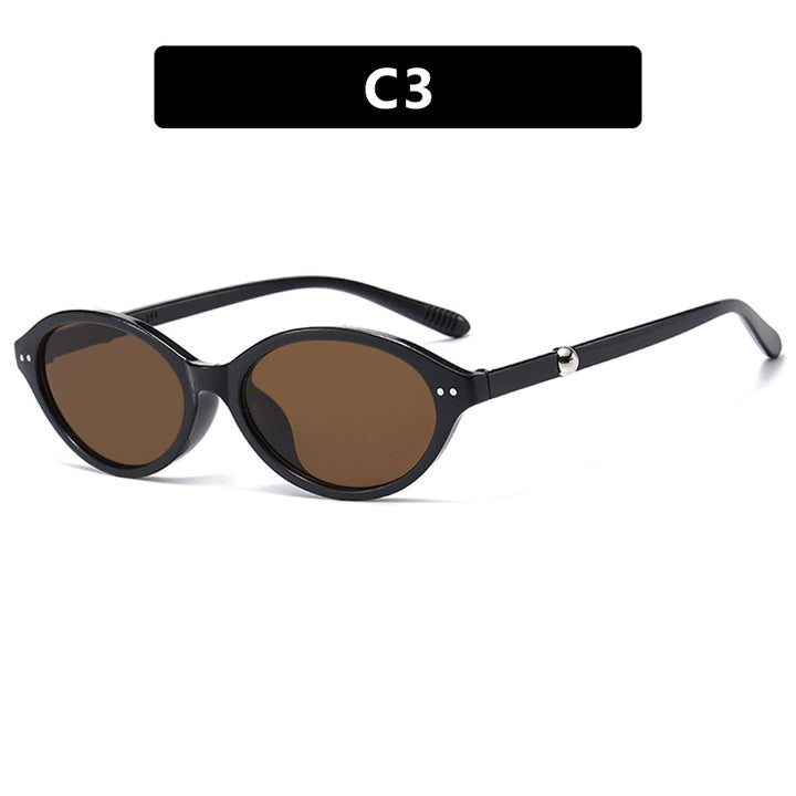 Women trendy sunglasses in oval design with UV protection Kalsten