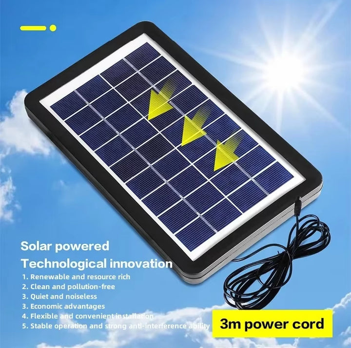 Women Portable Solar Fan with Integrated LED Lighting and USB Connection Kalsten