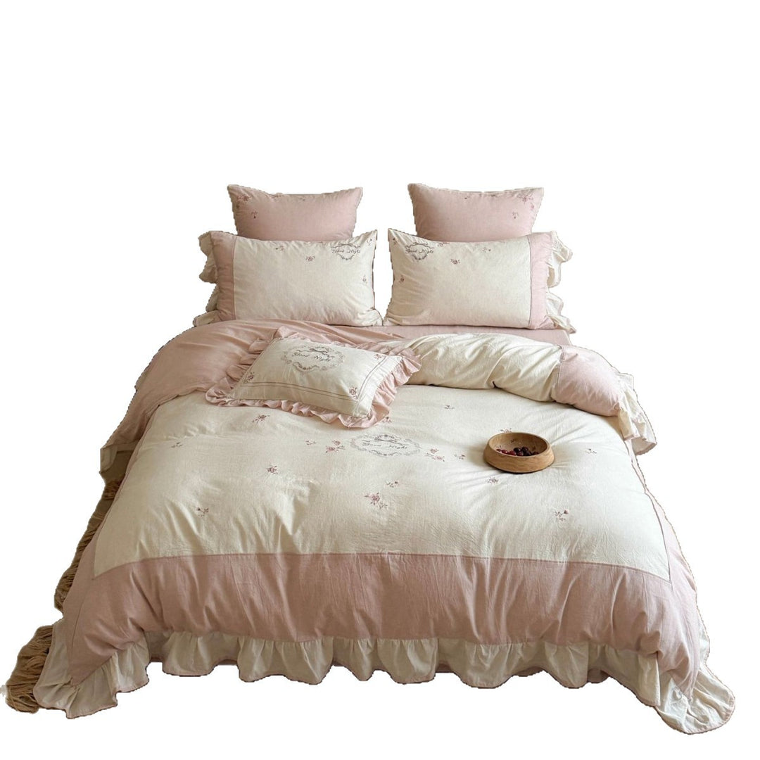 Linen bedding set