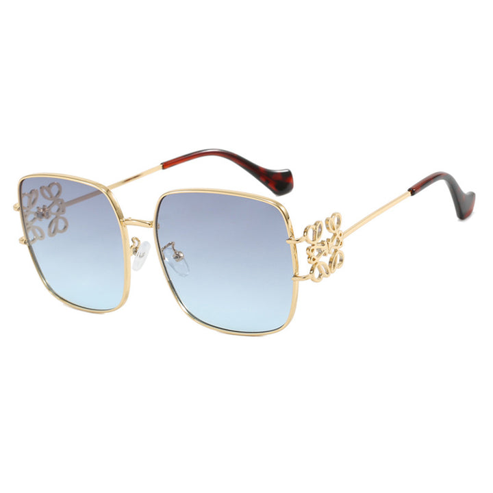 Ladies square sunglasses with delicate design and luxurious metal frame Kalsten