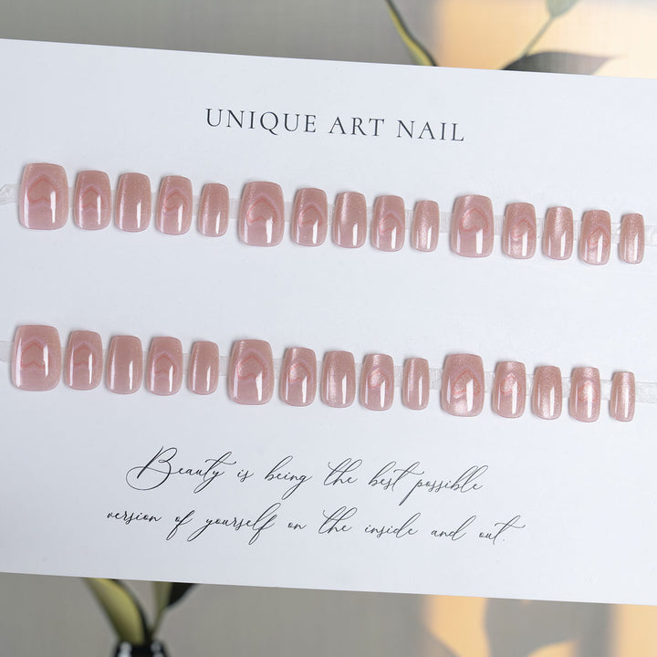 Heart-Designed Press-On Nails