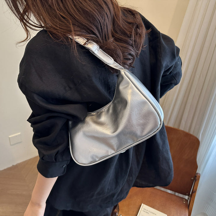 Vintage-Inspired Soft Patent Leather Handbag Kalsten