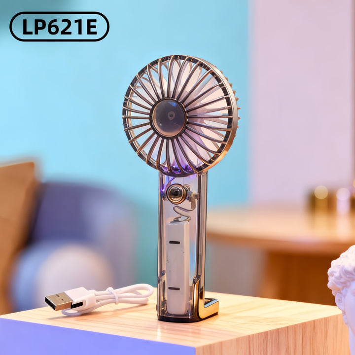 Women's Portable Mini Hand Fan with Ergonomic Design and USB Connection Kalsten