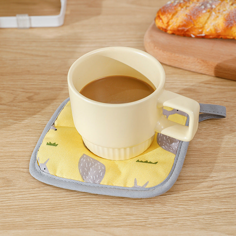 Padded pot holder with heat protection, non-slip cotton surface and hanging loop Kalsten