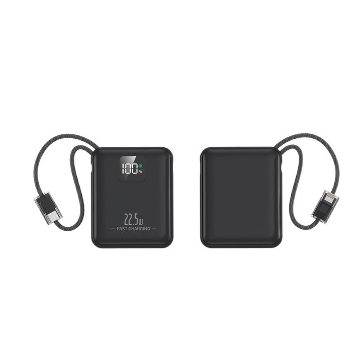 Slim power bank with integrated fast charging port and digital battery level indicator Kalsten