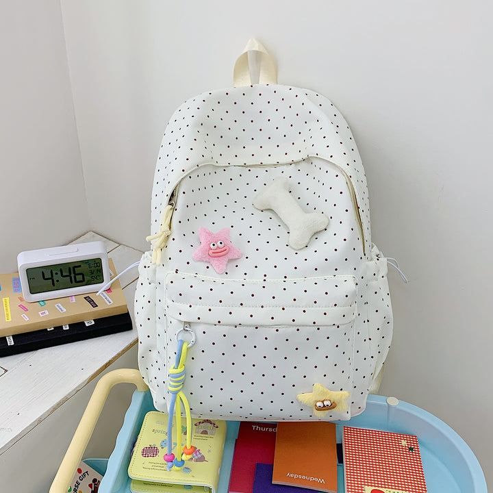 Cute Polka Dot Graphic Backpack Kalsten
