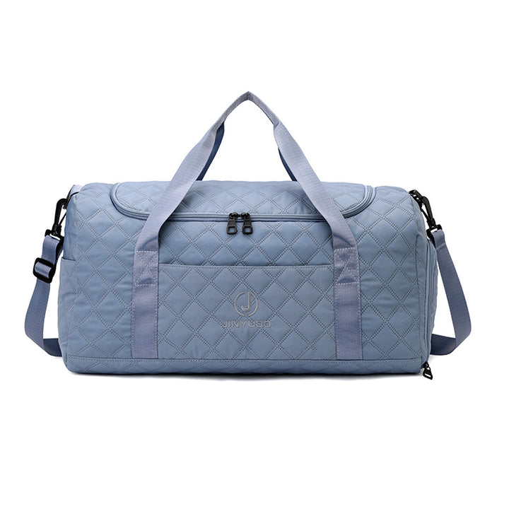 Quilted Multi-Pocket Sports Duffle Bag Kalsten