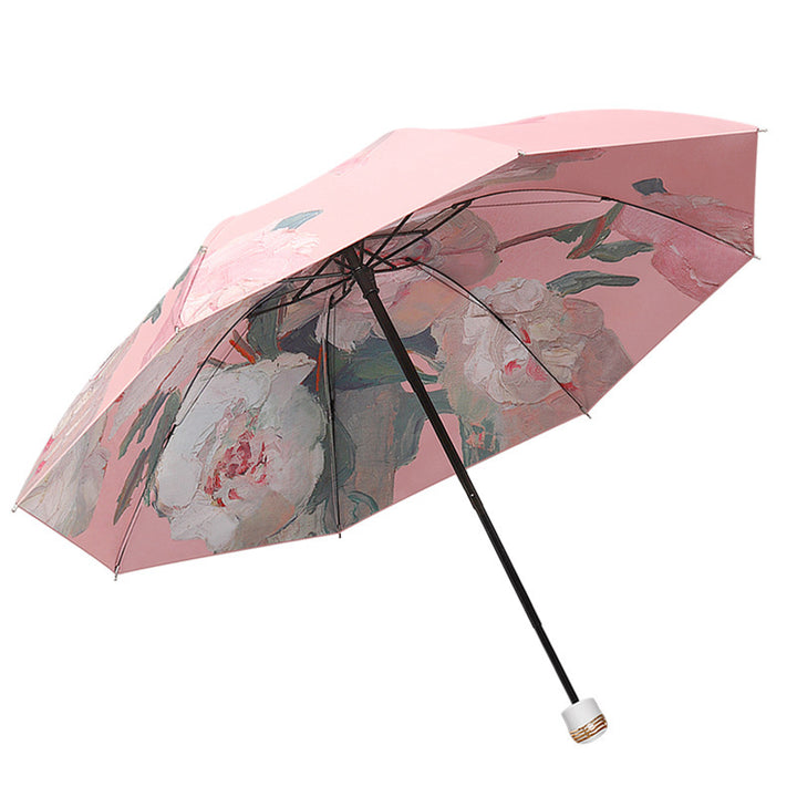 Ladies umbrella with blooming rose pattern Kalsten