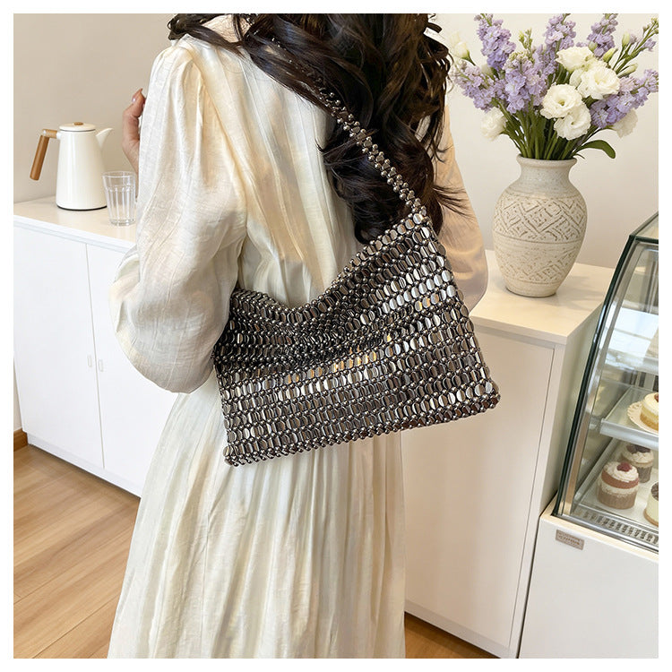 Metal Mesh Evening Clutch