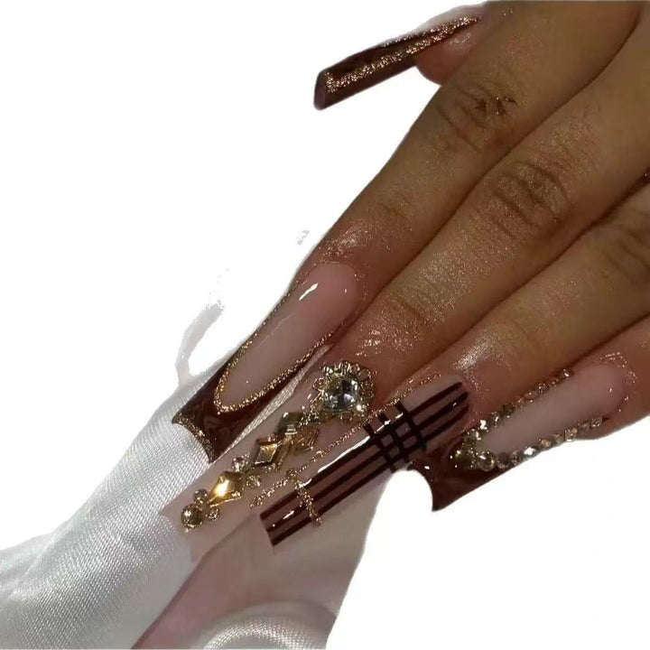 Luxury 3D Decorative Press-On Nail Set