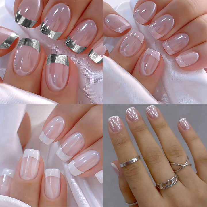 Elegant French Tip Nail Extensions Kalsten