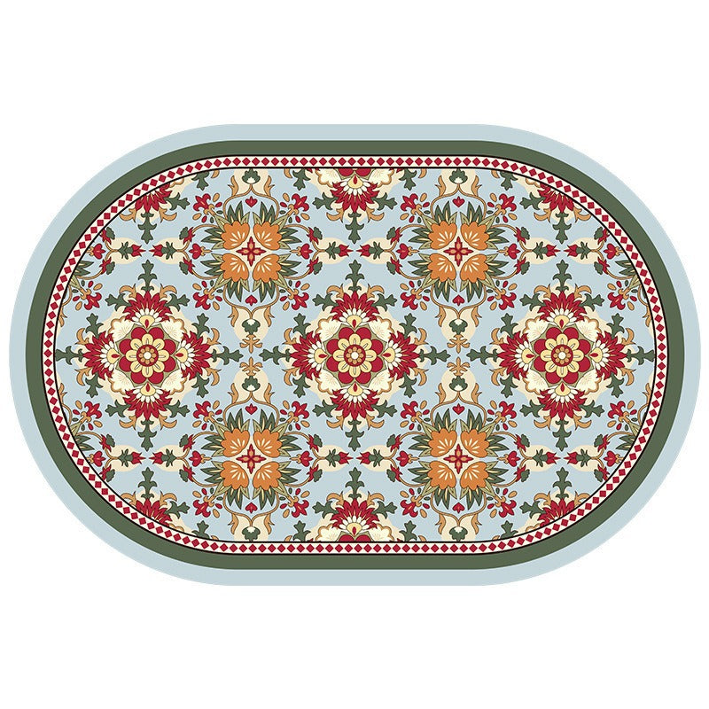 Floral Pattern Decorative Area Mat