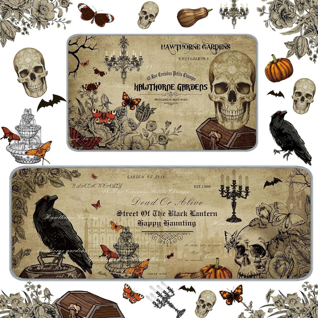 Halloween Themed Kitchen Mat Set