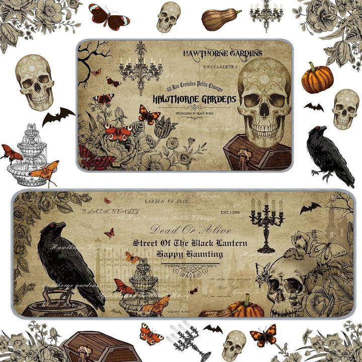 Halloween Themed Kitchen Mat Set