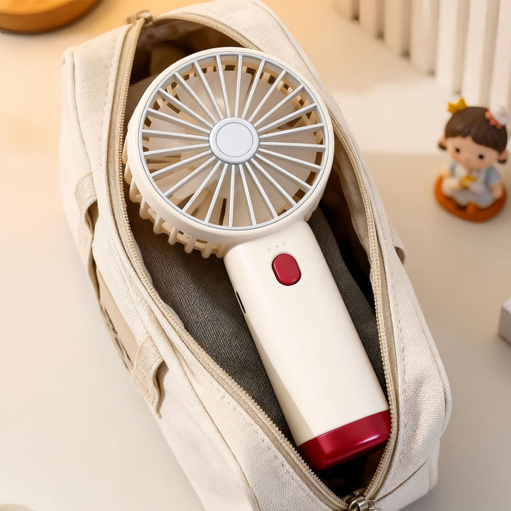 Ladies Portable Hand Fan with USB Connection and Ergonomic Design Kalsten