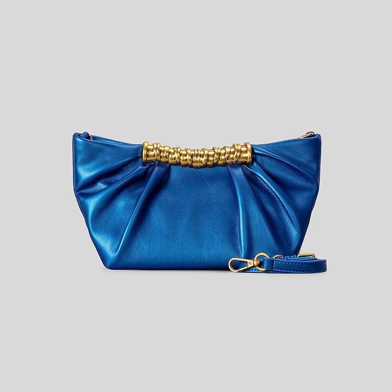 Elegant Leather Folded Clutch