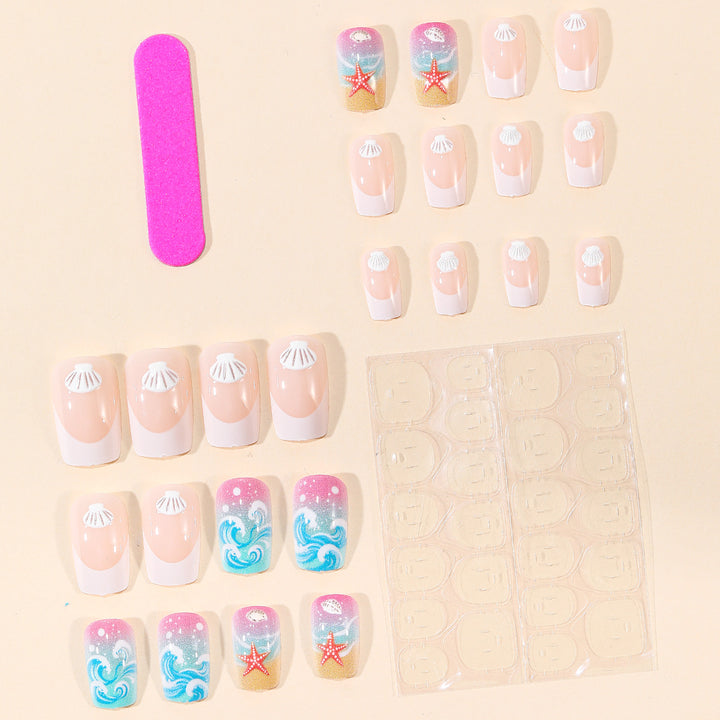 Beach-Inspired 3D Nail Art Set Kalsten