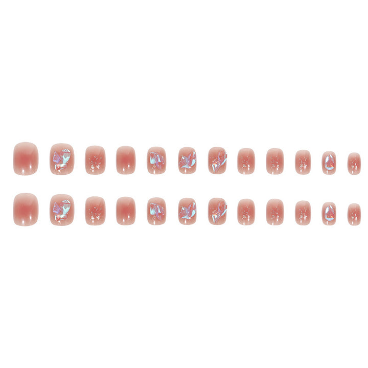 Elegant Crystal-Embellished Press-On Nail Set Kalsten