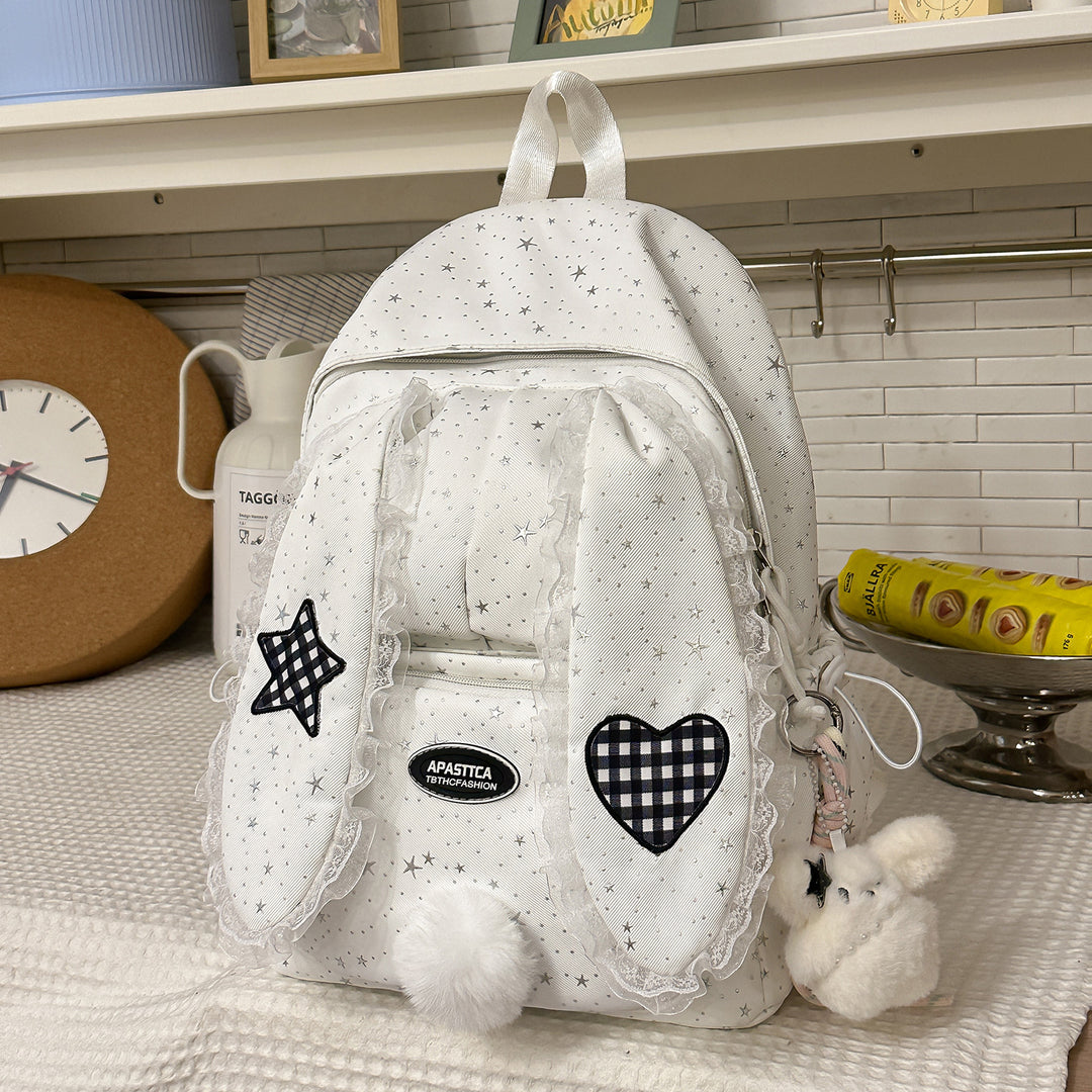 Whimsical Bunny-Ear Design Backpack Kalsten