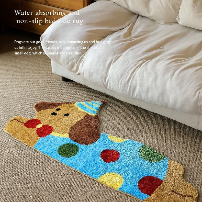 Playful Dog-Themed Plush Area Rug Kalsten