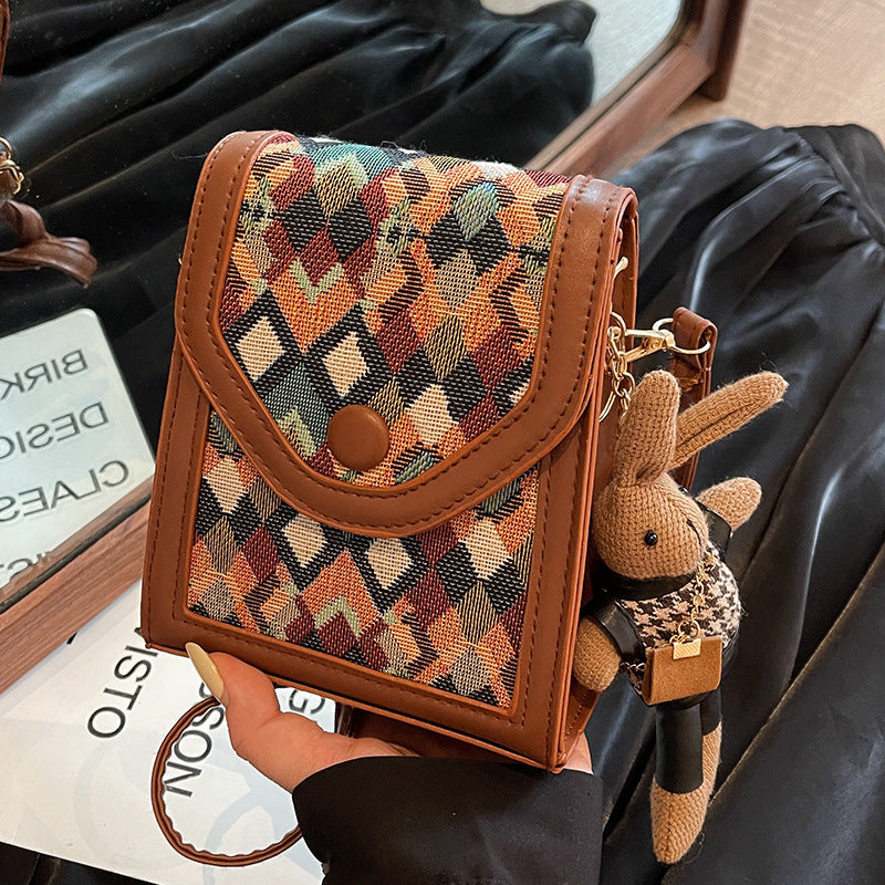 Geometric Pattern Crossbody Bag