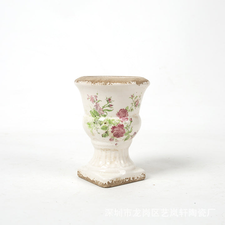 Floral Ceramic Planter Kalsten
