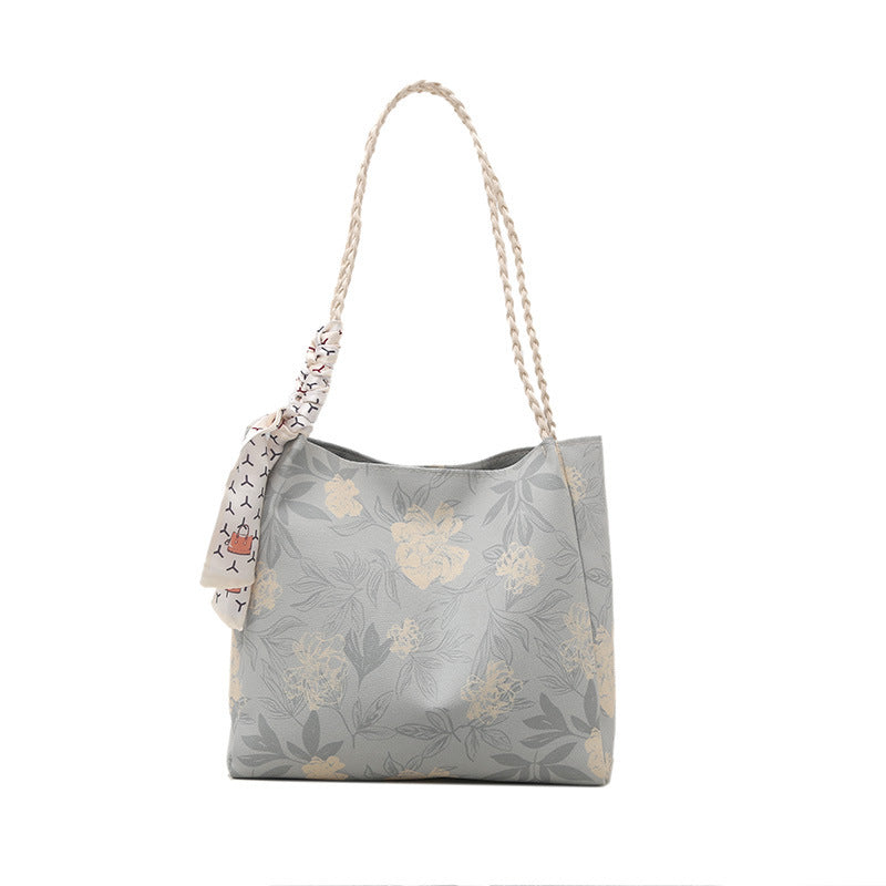 Floral Patterned Shoulder Tote Bag Kalsten