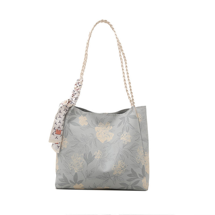 Floral Patterned Shoulder Tote Bag Kalsten