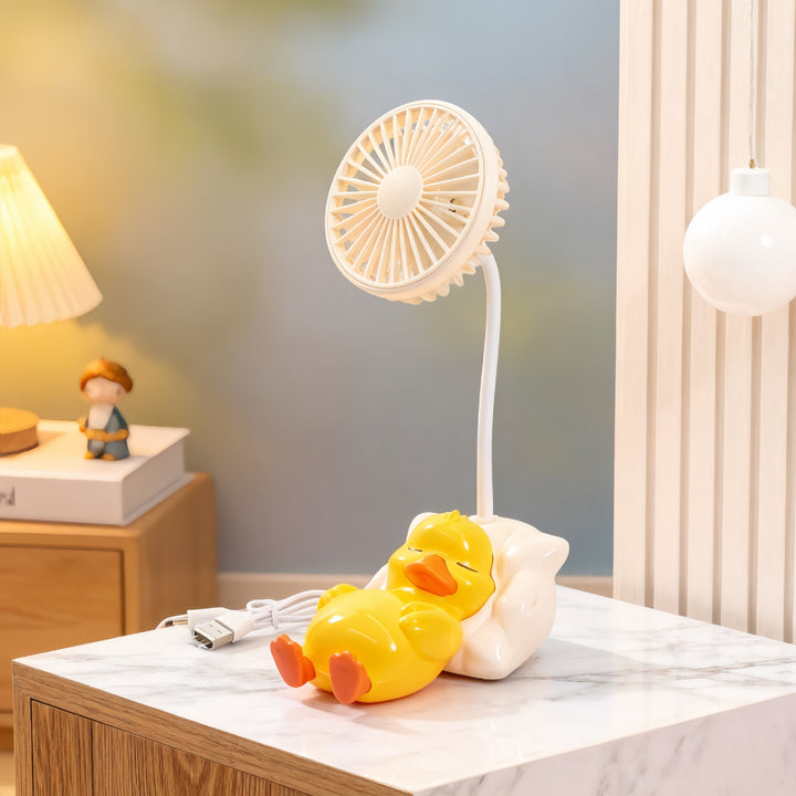 Ladies Portable Table Fan with Cute Reindeer Design Kalsten