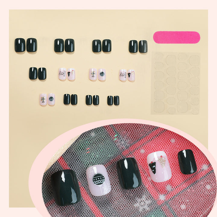 Artificial nail set with winter decoration Kalsten