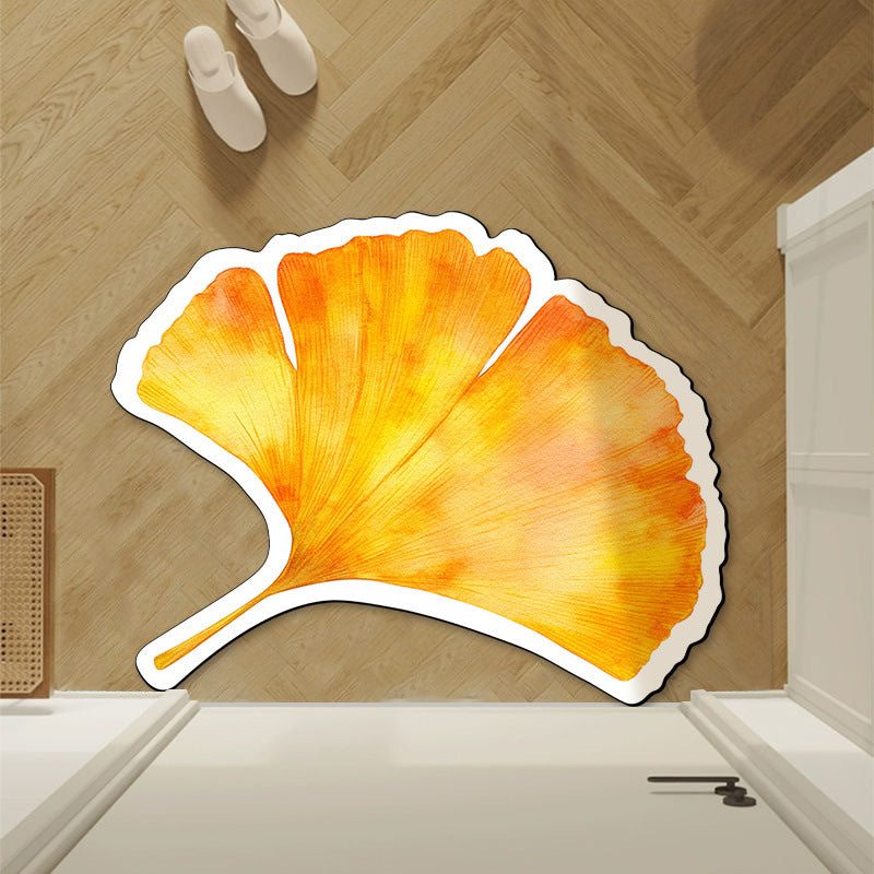 Leaf-Shaped Area Rug