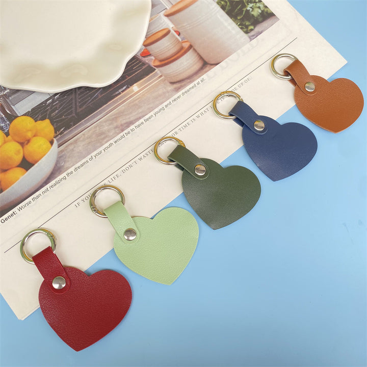 Premium Heart-Shaped Leather Keychain kalsten