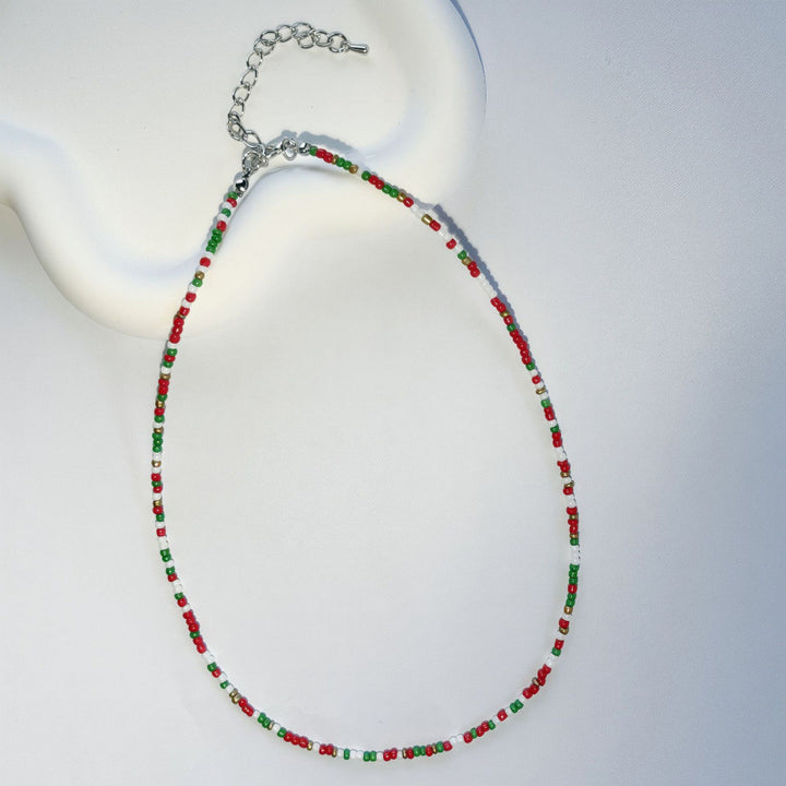 Handcrafted Beaded Choker Necklace Kalsten